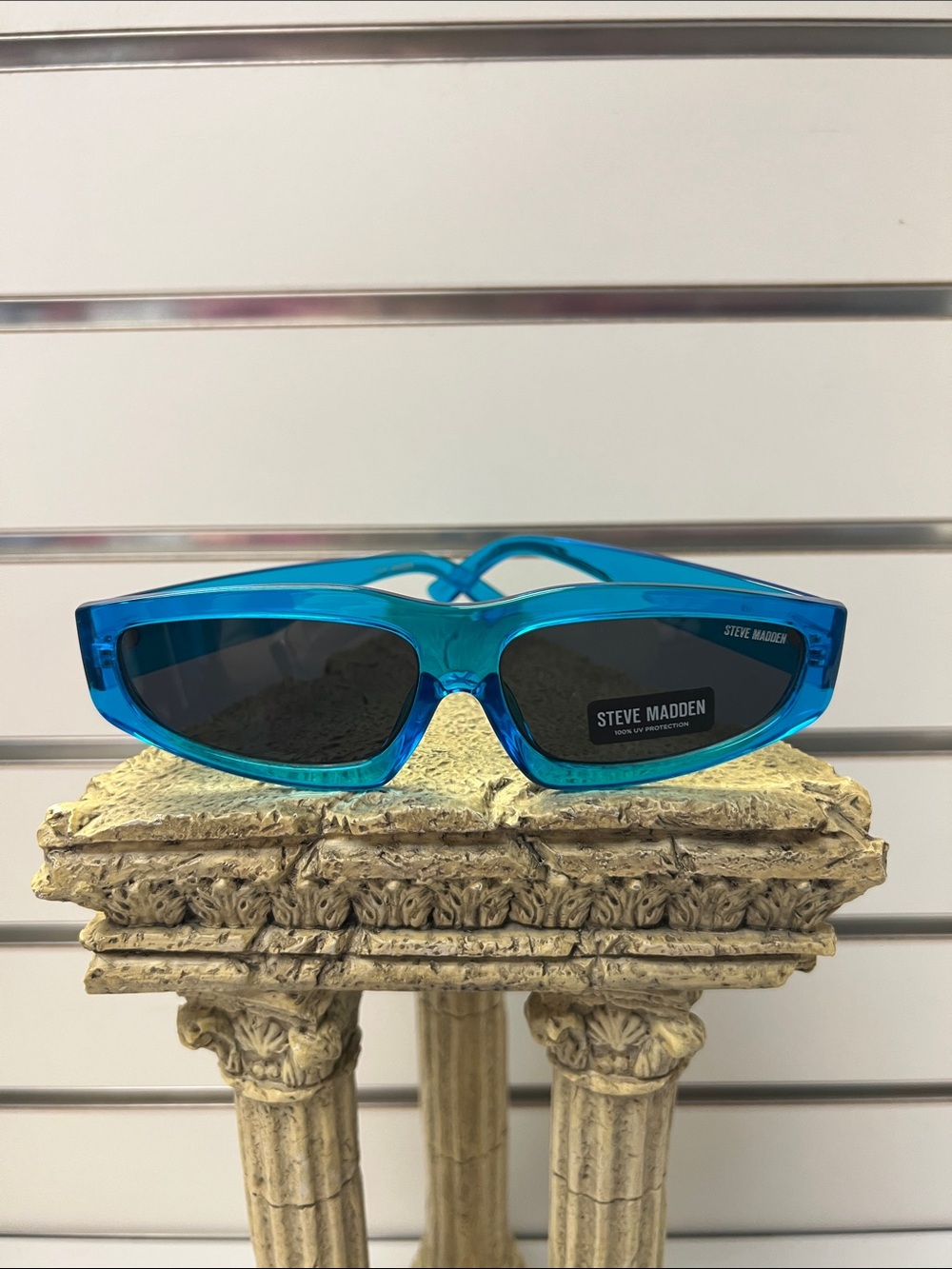 Steve Madden Blue Framed Dark Lens Sunglasses